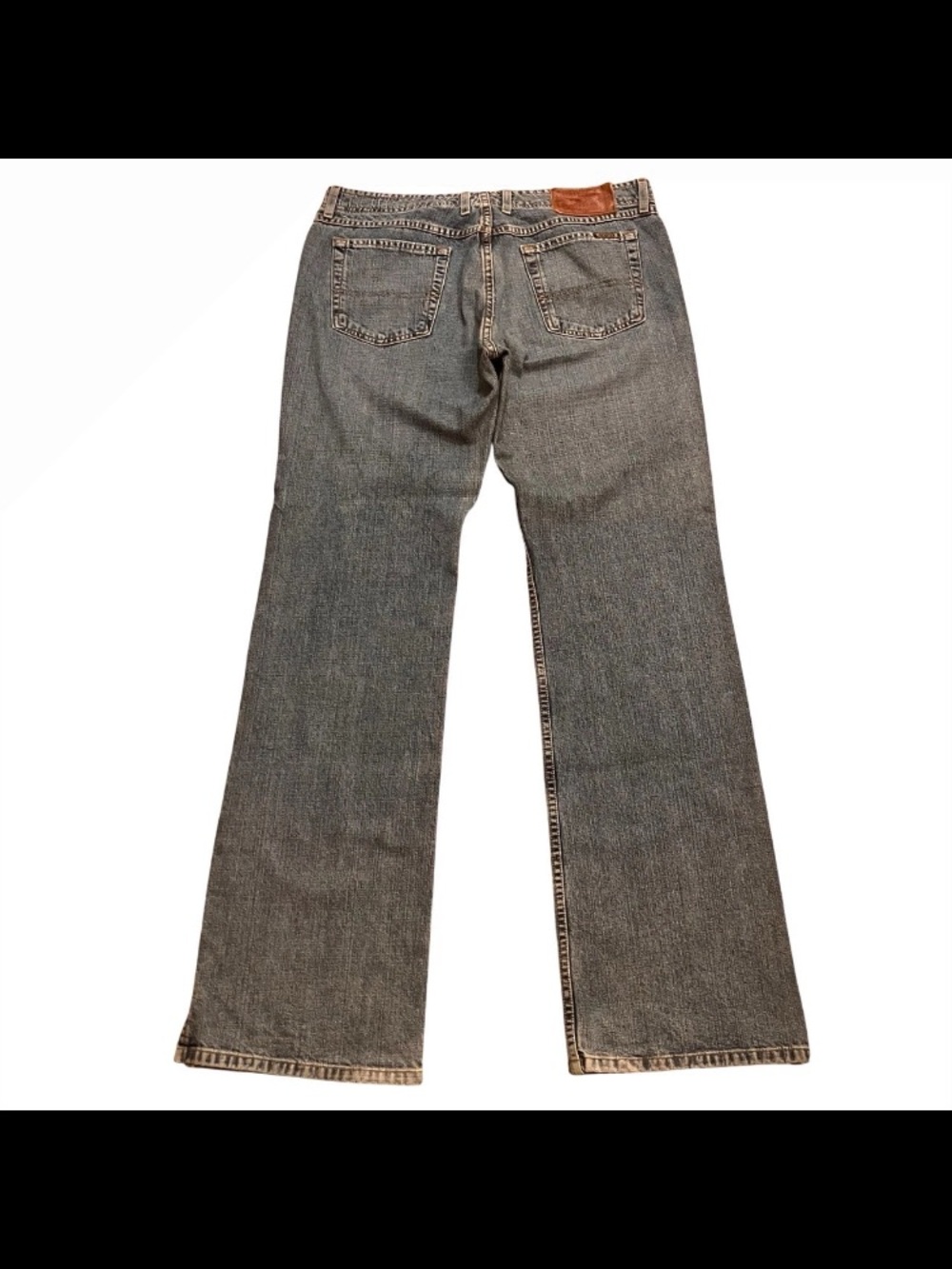 Lucky Brand Wonder Jean USA Made Long Flare Dungarees - Picture 2 of 7